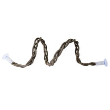 A brown, braided suction cup hammock designed for bird climbing.