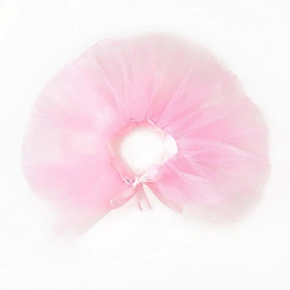 Pink tulle tutu dress for a small dog