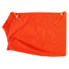 Orange reusable mesh bag for cat grooming and bathing with drawstring closure