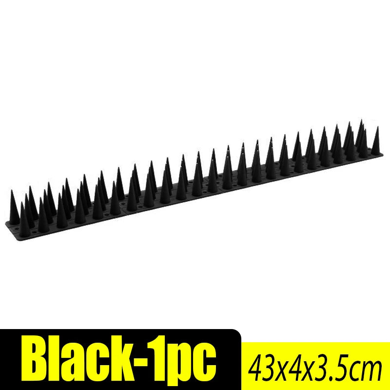 Black 1 piece of bendable outdoor bird and pest repellent spikes