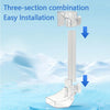Tube d'alimentation pour aquarium à trois sections avec installation facile, montré sur fond enneigé.