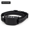 Black USB rechargeable dog bark collar with a padded strap and control buttons