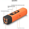 Appareil multi-modes orange avec boutons et sonde ultrasonique pour la stabilisation des ondes sonores