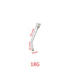 Stainless steel bird feeding syringe with graduated markings showing 3mm, 20mm, and 50mm measurements