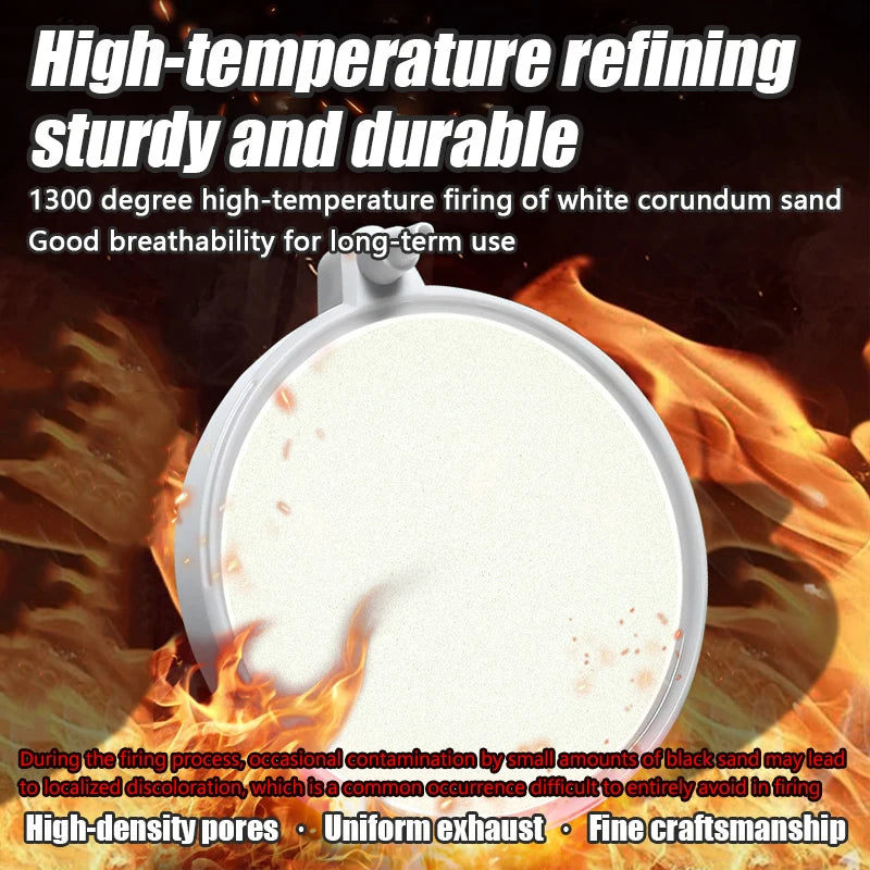 White corundum sand high-temperature refining disc used for aquarium air stone diffuser