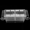 Clear acrylic fish breeding incubator with multiple compartments for breeding and incubation.