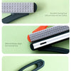 A set of grooming tools including a rounded shaving head and a widened design for hair removal, along with a cylindrical text