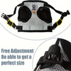A breathable mesh pet harness with a padded chest and anti-escape leash set shown against a white background.