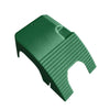 A green adjustable reptile basking platform with suction cups for turtles and amphibians.