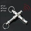 صفارة حيوانات فضية قابلة للتعديل مع حلقة وثلاث وظائف تدريب محددة على الجانب