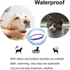 Lila, verstellbares Tierberuhigungsgeschirr neben einem Hund und einer Katze, das seine wasserdichte Eignung für Innenräume h