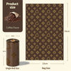 A roll of biodegradable scented dog poop bags showing the product size and bag size.