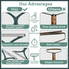 Comparison chart showing advantages of a silicone double-sided pet hair and lint remover over other products.