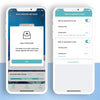 Écran d'un smartphone affichant un message d'erreur pour un distributeur automatique de poissons intelligent avec des options