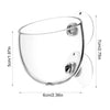 Clear acrylic aquatic plant pot with a wide rim and decorative openings for aquarium decoration