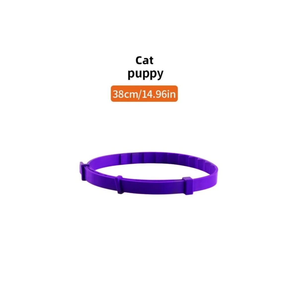 Purple cat puppy collar for anxiety relief
