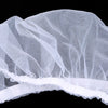 White breathable nylon mesh seed guard for bird cages