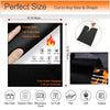 Black reusable non-stick oven and grill liners with various cooking shapes