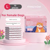 Boîte de 10 couches pour chiots, rose et orange