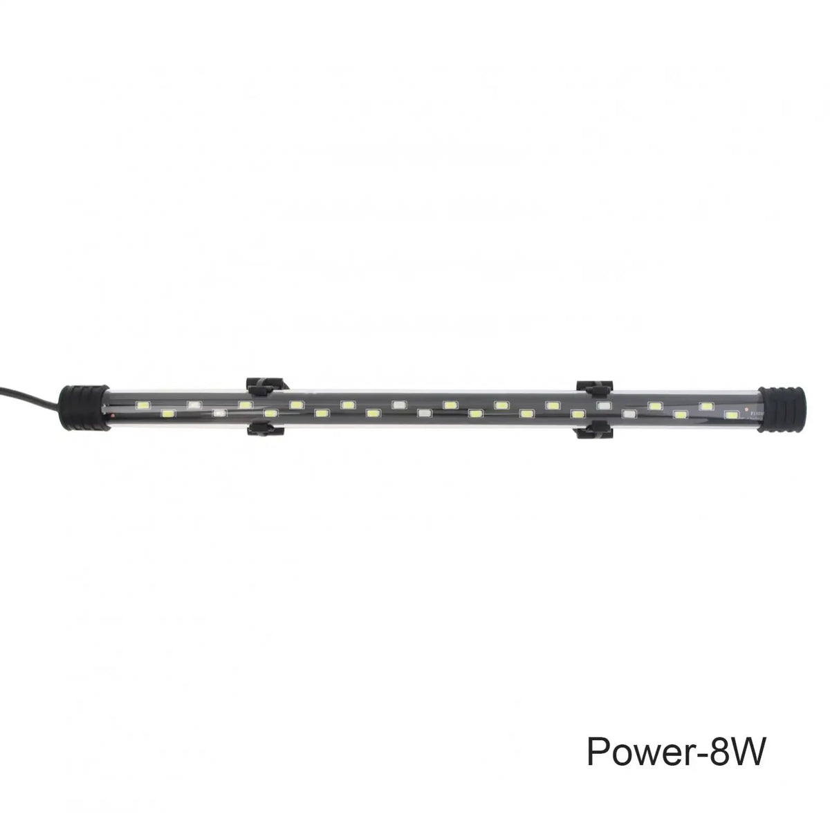 A linear LED light bar designed for an aquarium, labeled as a Power-8W kit.