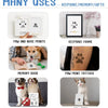 Collection de kits d'empreintes de pattes pour animaux, incluant cadres, tatouages, livres souvenirs et cadeaux.