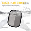 A reusable pet hair removal glove being washed in water, demonstrating its eco-friendly nature.