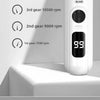 A white electric nail grinder with a digital display showing 99 and gear settings for pet nails.