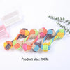 Colorful braided cotton rope dog chew toys with various patterns and colors
