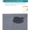 A pet training mat with a dark stain on the surface, demonstrating its ability to absorb water.