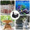 A black submersible water pump used for fountains, aquariums, and hydroponics.