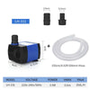 LH-331 submersible pump kit including the pump, adapter, and silicone hose for aquarium use