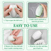 Instructions show how to use a reusable gel lint roller for pet hair removal, including tapping the cover and rinsing.