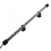 A long, thin waterproof LED aquarium light bar with multiple lights and mounting fixtures.