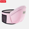 Rosa Inselbabytrage mit schwarzem Zier und Netzpanel