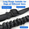 Black adjustable dog car safety belt with reflective strip and a retractable belt