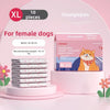 Boîte de couches jetables XL pour chiots, avec une illustration d'un chat orange souriant
