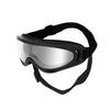 Black adjustable anti-glare pet sunglasses for dogs with a clear lens