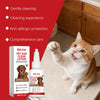 A small orange tabby cat is shown next to a bottle of EelJoy Pet Ear Clean Lotion for dogs and cats.