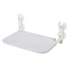 A white suction cup cat hammock designed for windowsills and glass.