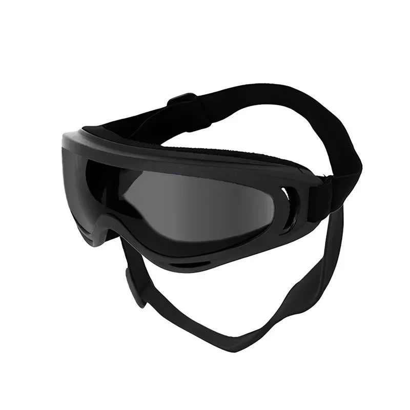 Black adjustable anti-glare pet sunglasses for dogs