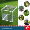 Caja de acrílico transparente para arañas apta para reptiles como geckos, arañas, grillos y escorpiones.