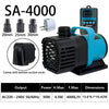 SA-4000 submersible water pump with various nozzle sizes and a controller