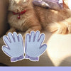 Violette Pflegeschutzhandschuhe zum Baden, Massieren und Entfernen von losem Fell bei Hunden und Katzen