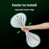 Hand installing an upgraded elastic edge replacement litter mat for a smart cat toilet.