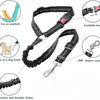 Automatic retractable dog leash featuring a durable nylon strap and a lockable buckle.