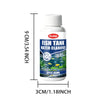 Bouteille de clarifiant d'eau pour aquarium IFubo avec un cap blanc et une étiquette indiquant les dimensions.