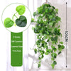Artificial green ivy wall hanging vine with 5 forks and 168 leaves