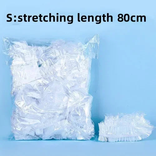 Durchsichtige Plastikverpackung, Dehnlänge 80cm, Einweg-Littermatte für Kaninchen- und Hamsterkäfige.