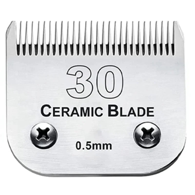 Gaine de rasoir en acier inoxydable à 30 dents et 0,5 mm d'épaisseur.