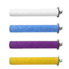 Four paint rollers in white, blue, purple, and yellow colors shown side by side